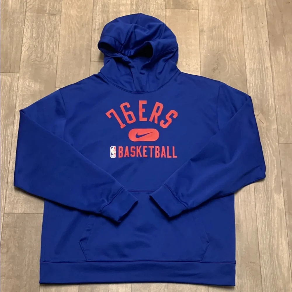 Kids Nike Philadelphia 76ers Dri Fit NBA Basketball Pullover Sweatshirt Hoodie - Picture 1 of 7